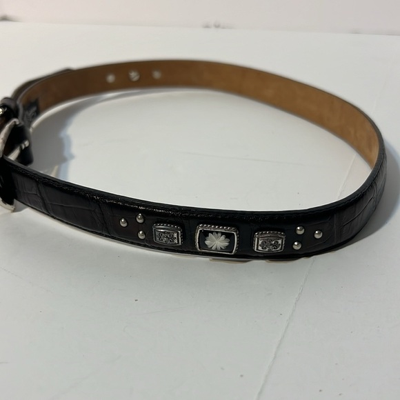 Brighton Women’s Black Belt Size Medium - Picture 4 of 11